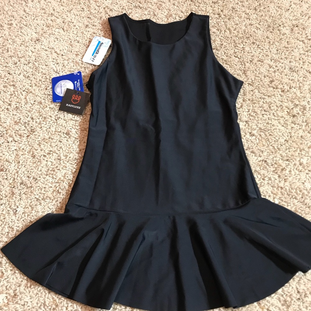 NWT KADYLUXE Black Peplum Athletic Tank S - Picture 5 of 8